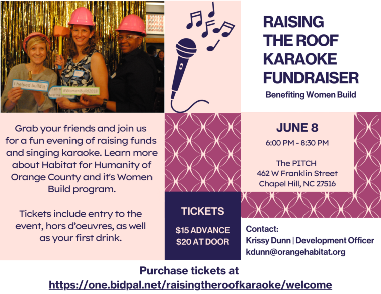 Karaoke Fundraiser Flyer