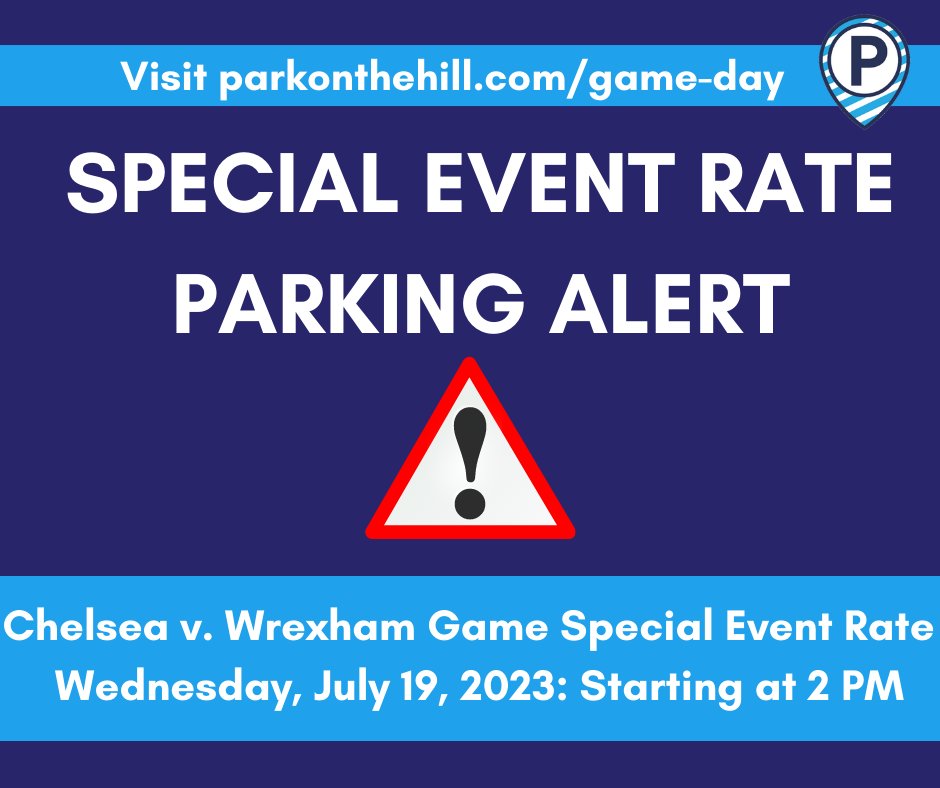 Parking on sale for Chelsea-Wrexham exhibition at UNC