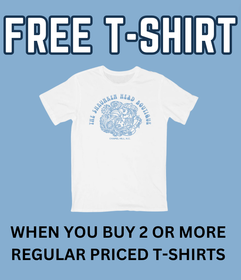 Free t-shirt when you buy 2 or more regular priced t-shirts