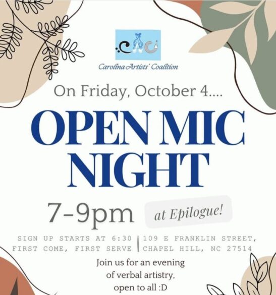 epilogue open mic